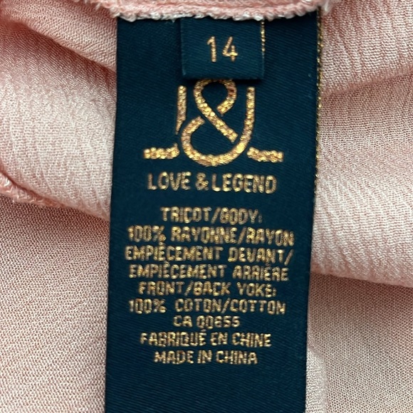 Love & Legend Crochet Cotton Peach Sleeveless Top - Picture 10 of 10